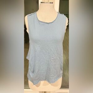 Light Blue Sleeveless Women's Top